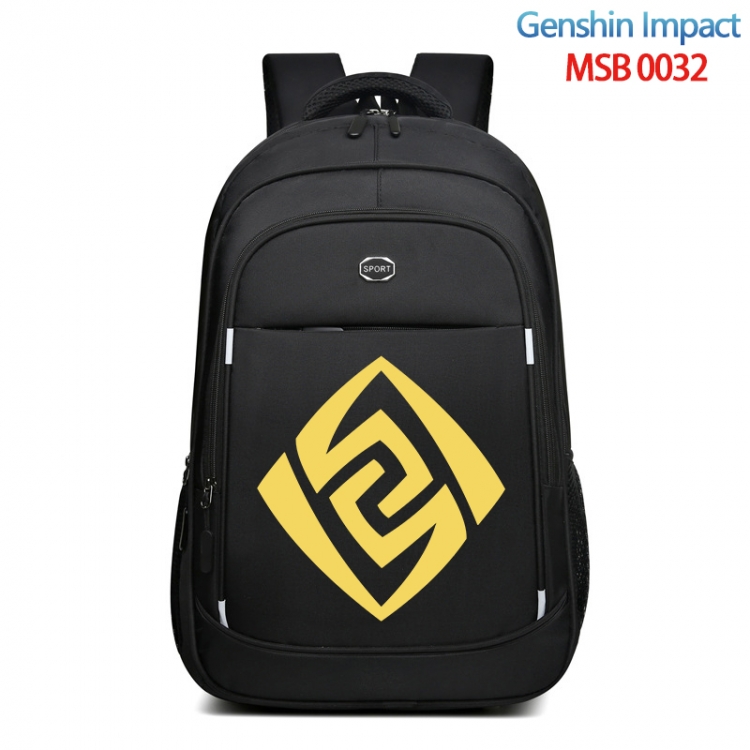 Genshin Impact Anime fashion Oxford noodle backpack backpack travel bag 35x21x55cm MSB-0032