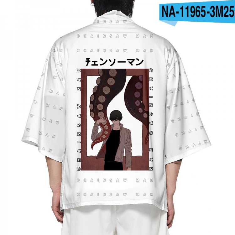 Chainsaw man Full color COS kimono cloak jacket from 2XS to 4XL  three days in advance