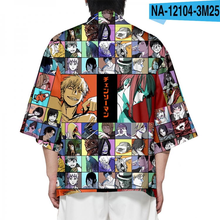 Chainsaw man Full color COS kimono cloak jacket from 2XS to 4XL  three days in advance