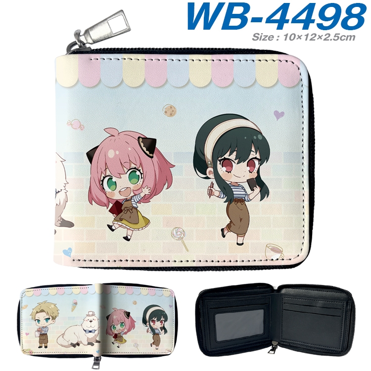 SPY×FAMILY Anime Full Color Short All Inclusive Zipper Wallet 10x12x2.5cm WB-4498A