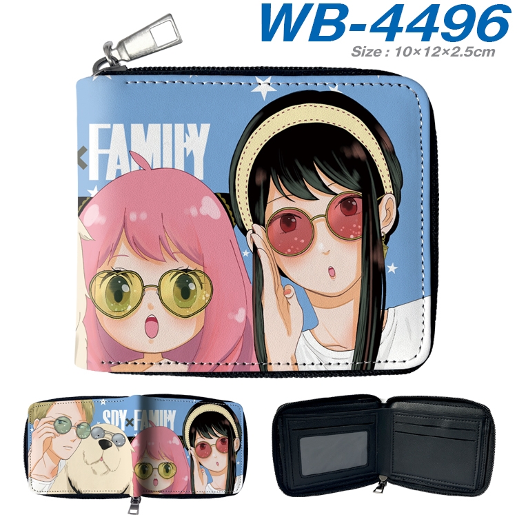 SPY×FAMILY Anime Full Color Short All Inclusive Zipper Wallet 10x12x2.5cm  WB-4496A