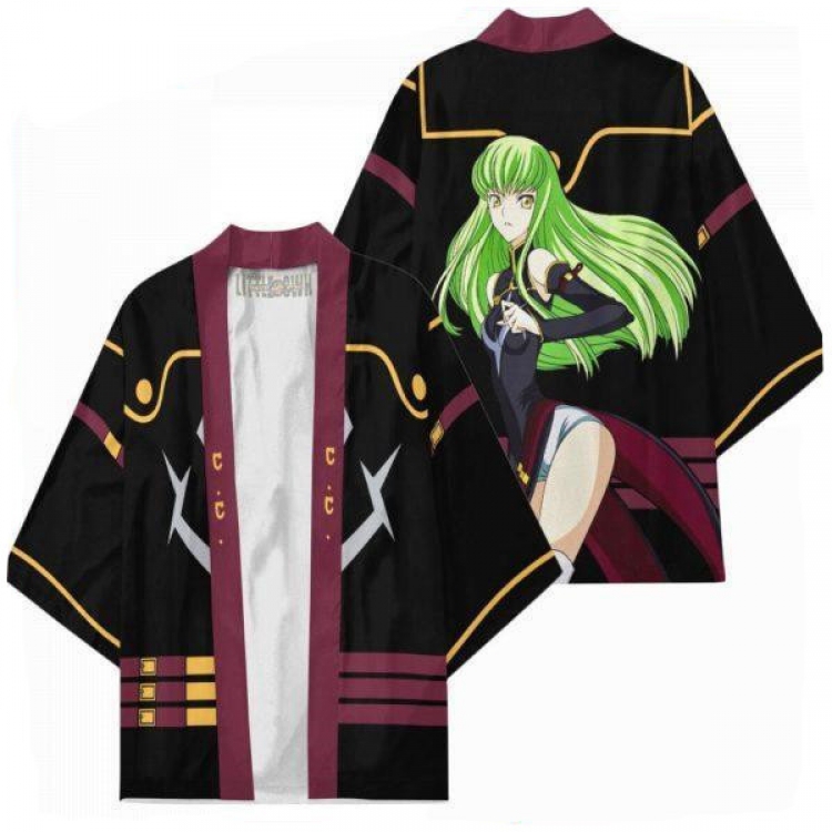 Code Geass Full color COS kimono cloak jacket from 2XS to 4XL  three days in advance