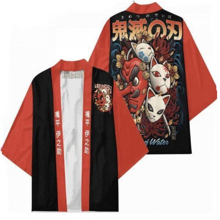 Demon Slayer Kimets Full color COS kimono cloak jacket from 2XS to 4XL  three days in advance