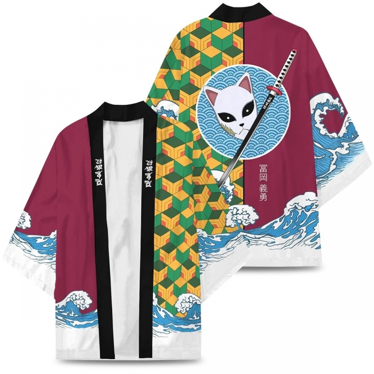 Demon Slayer Kimets Full color COS kimono cloak jacket from 2XS to 4XL  three days in advance