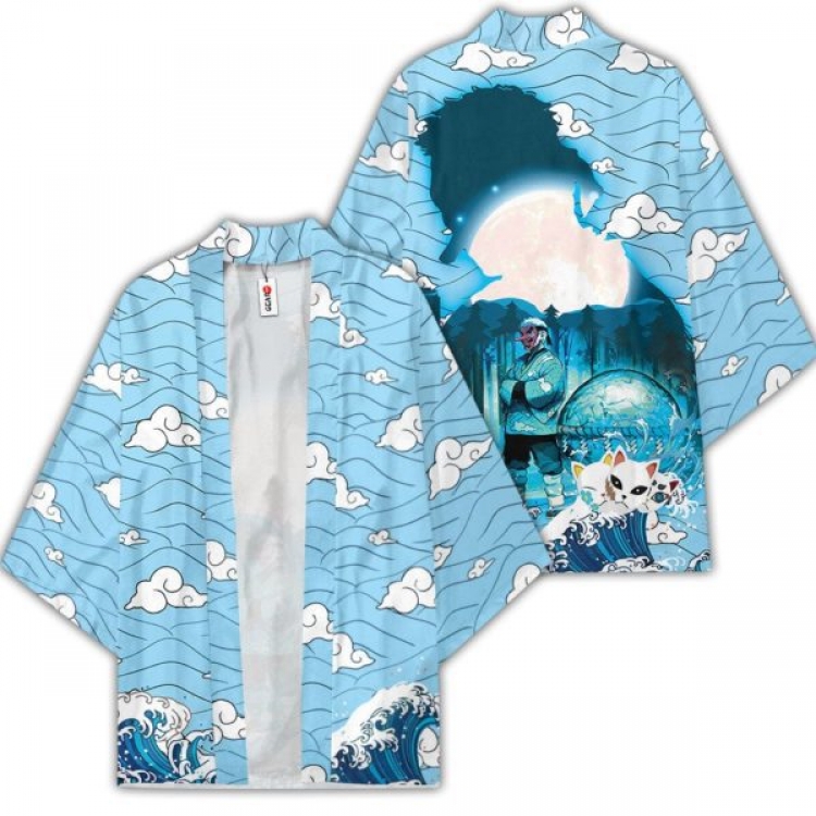 Demon Slayer Kimets Full color COS kimono cloak jacket from 2XS to 4XL  three days in advance