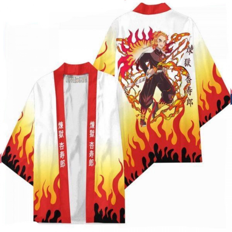 Demon Slayer Kimets Full color COS kimono cloak jacket from 2XS to 4XL  three days in advance