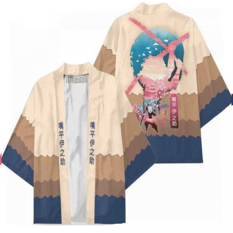 Demon Slayer Kimets Full color COS kimono cloak jacket from 2XS to 4XL  three days in advance