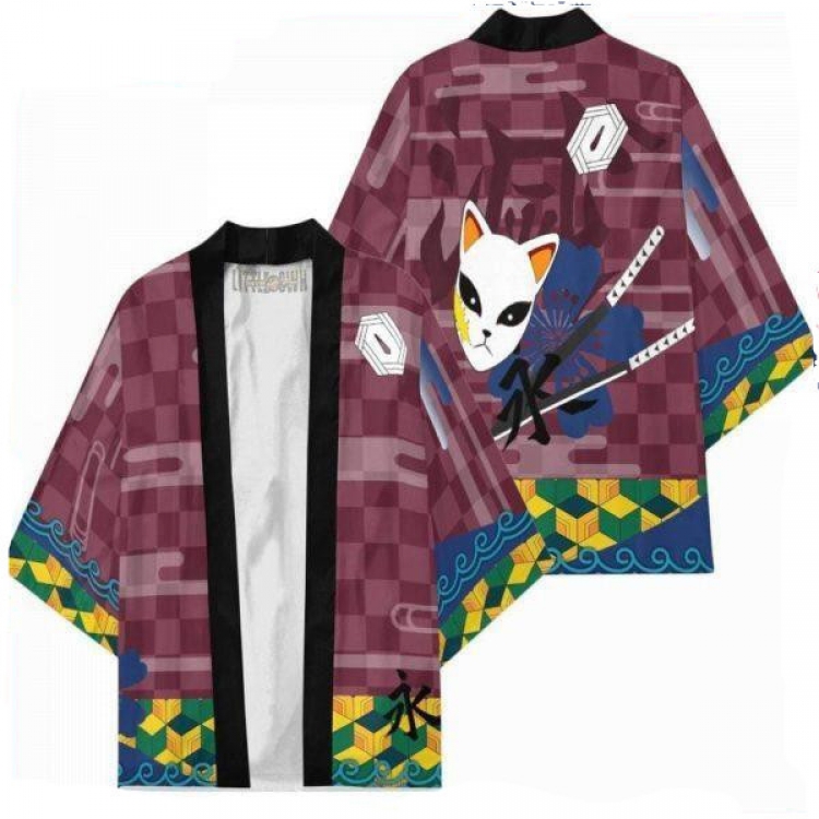 Demon Slayer Kimets Full color COS kimono cloak jacket from 2XS to 4XL  three days in advance