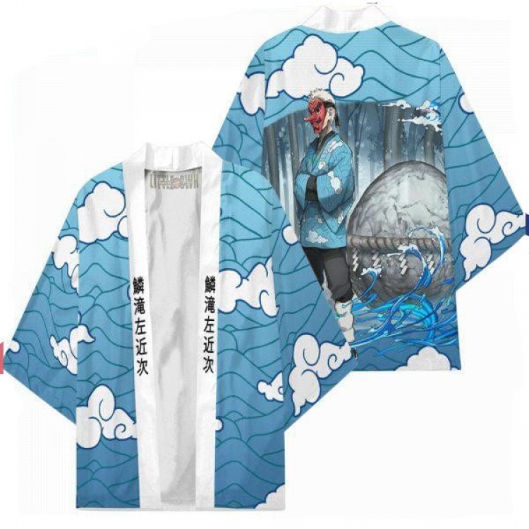 Demon Slayer Kimets Full color COS kimono cloak jacket from 2XS to 4XL  three days in advance