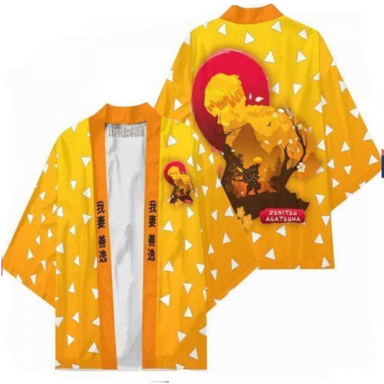 Demon Slayer Kimets Full color COS kimono cloak jacket from 2XS to 4XL  three days in advance