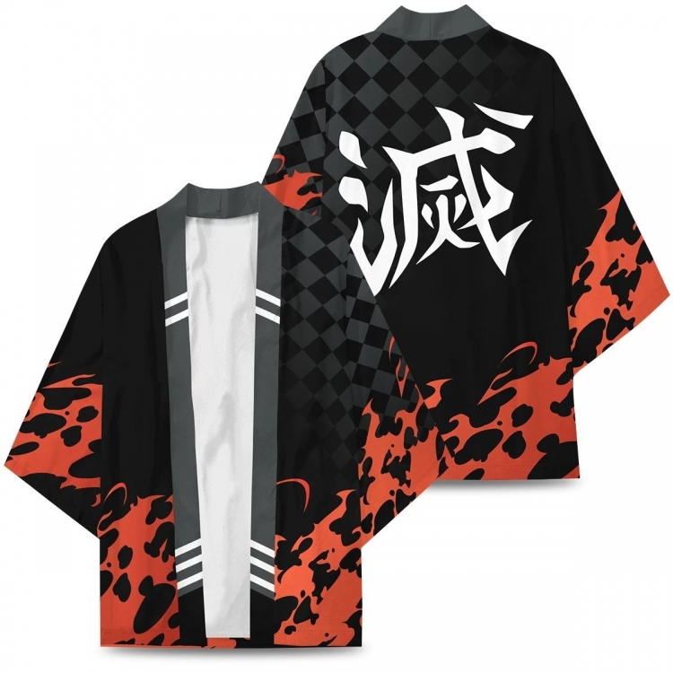 Demon Slayer Kimets Full color COS kimono cloak jacket from 2XS to 4XL  three days in advance