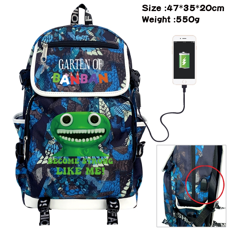 Garten of Banban Camouflage waterproof sail fabric flip backpack student bag 47X35X20CM 550G