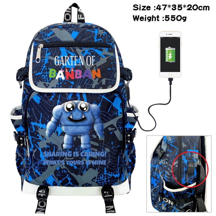 Garten of Banban Camouflage waterproof sail fabric flip backpack student bag 47X35X20CM 550G