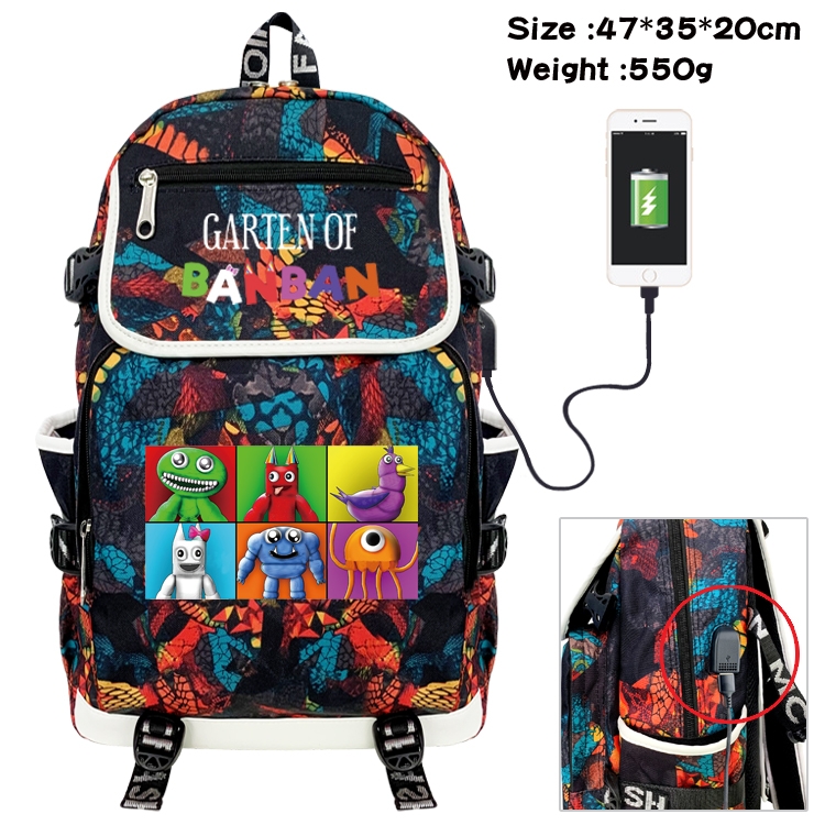 Garten of Banban Camouflage waterproof sail fabric flip backpack student bag 47X35X20CM 550G