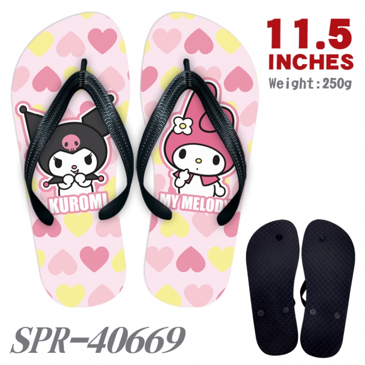 Kuromi and Melody Thickened rubber flip-flops slipper average size  SPR-40669
