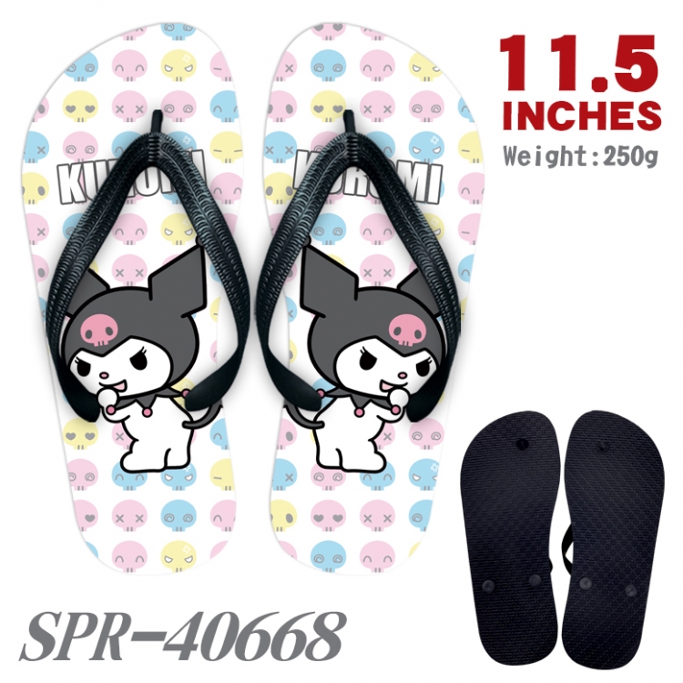 Kuromi and Melody Thickened rubber flip-flops slipper average size SPR-40668