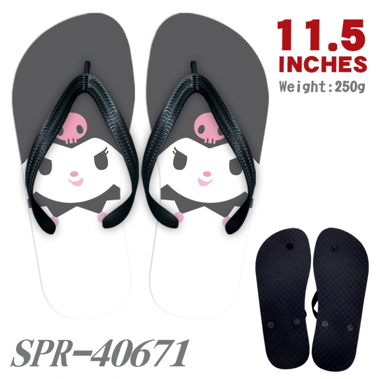 Kuromi and Melody Thickened rubber flip-flops slipper average size  SPR-40671
