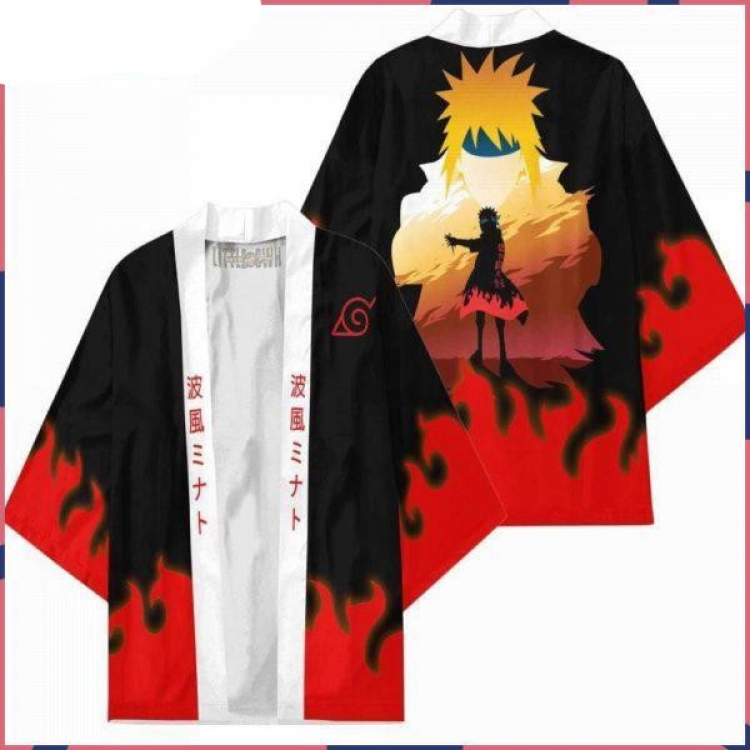 Naruto Full color COS kimono cloak jacket from 2XS to 4XL  three days in advance