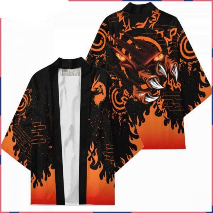 Naruto Full color COS kimono cloak jacket from 2XS to 4XL  three days in advance