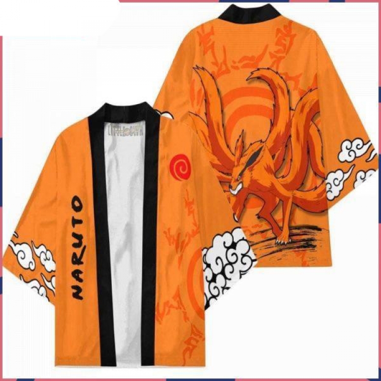 Naruto Full color COS kimono cloak jacket from 2XS to 4XL  three days in advance