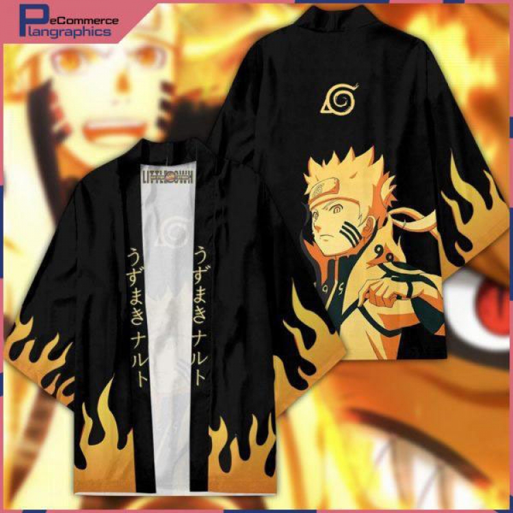 Naruto Full color COS kimono cloak jacket from 2XS to 4XL  three days in advance