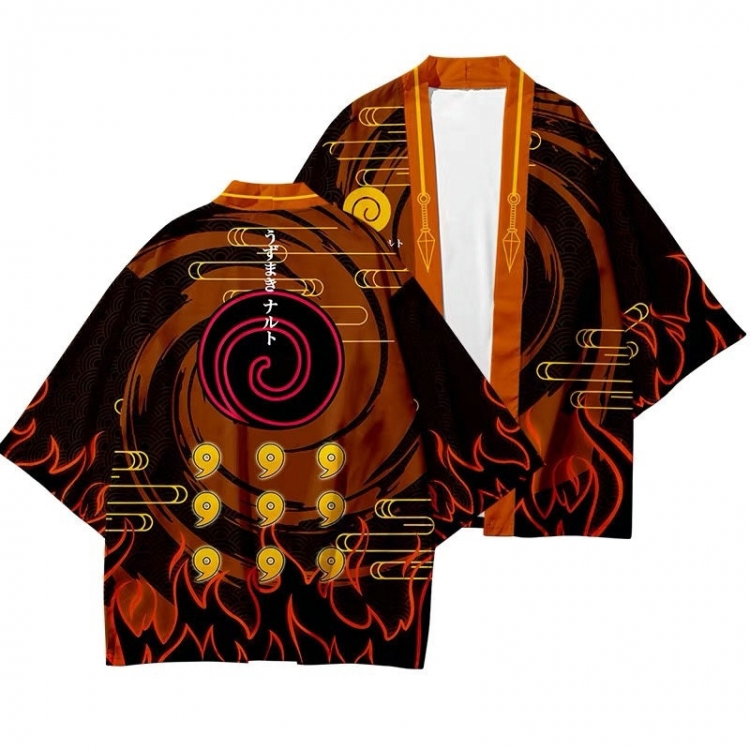 Naruto Full color COS kimono cloak jacket from 2XS to 4XL  three days in advance