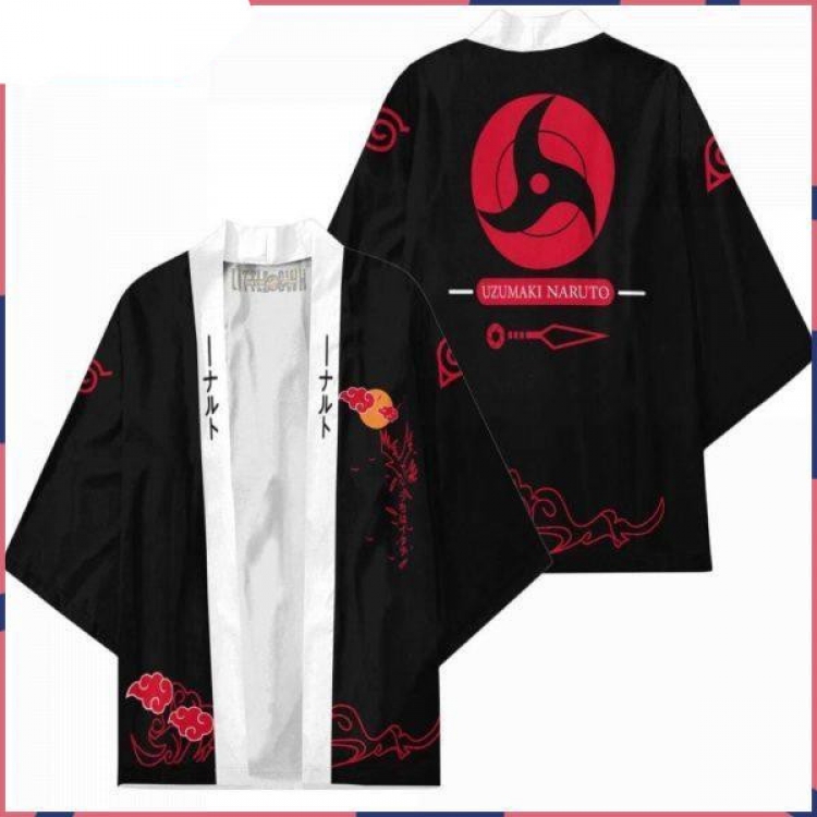 Naruto Full color COS kimono cloak jacket from 2XS to 4XL  three days in advance