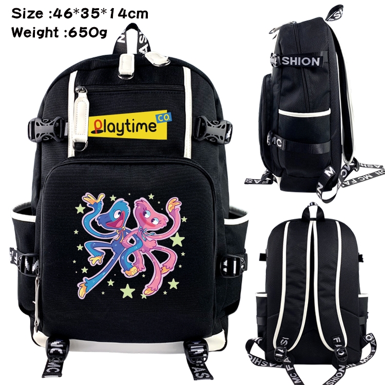 Poppy Playtime Data USB backpack Cartoon printed student backpack 46X35X14CM 650G