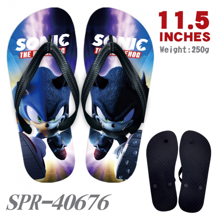 Sonic The Hedgehog Thickened rubber flip-flops slipper average size SPR-40676