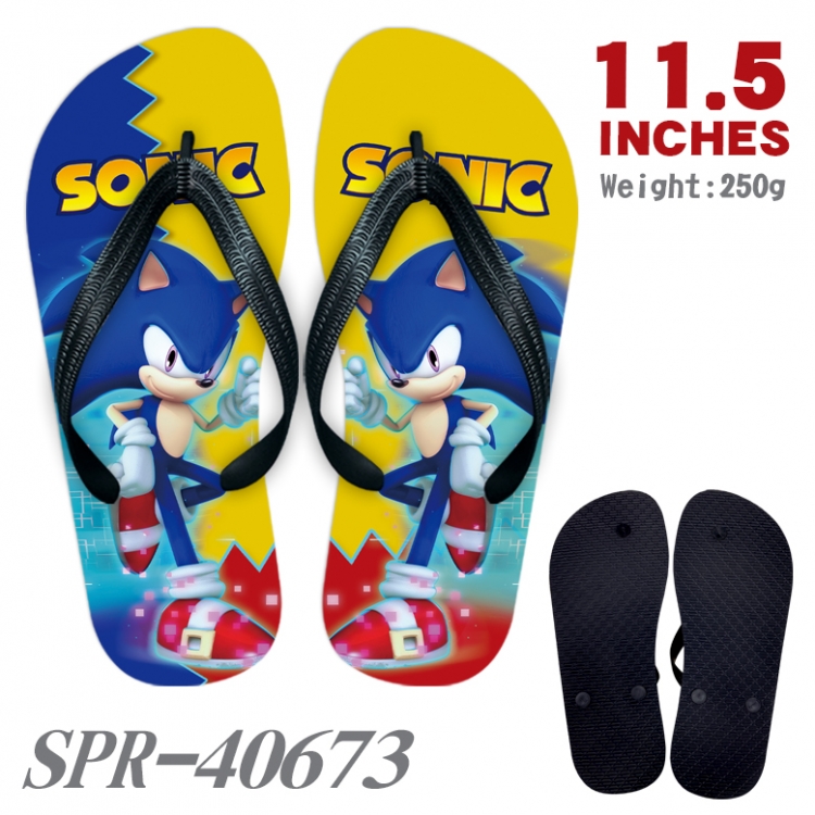 Sonic The Hedgehog Thickened rubber flip-flops slipper average size  SPR-40673