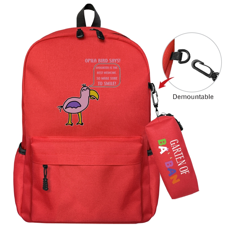 Garten of Banban Animation backpack schoolbag+small pen bag set mother and child schoolbag 43X35X12CM