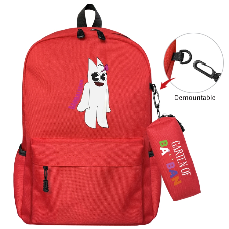 Garten of Banban Animation backpack schoolbag+small pen bag set mother and child schoolbag 43X35X12CM