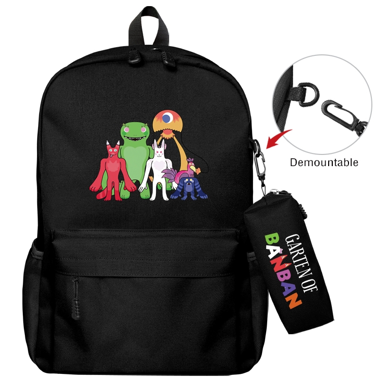 Garten of Banban Animation backpack schoolbag+small pen bag set mother and child schoolbag 43X35X12CM