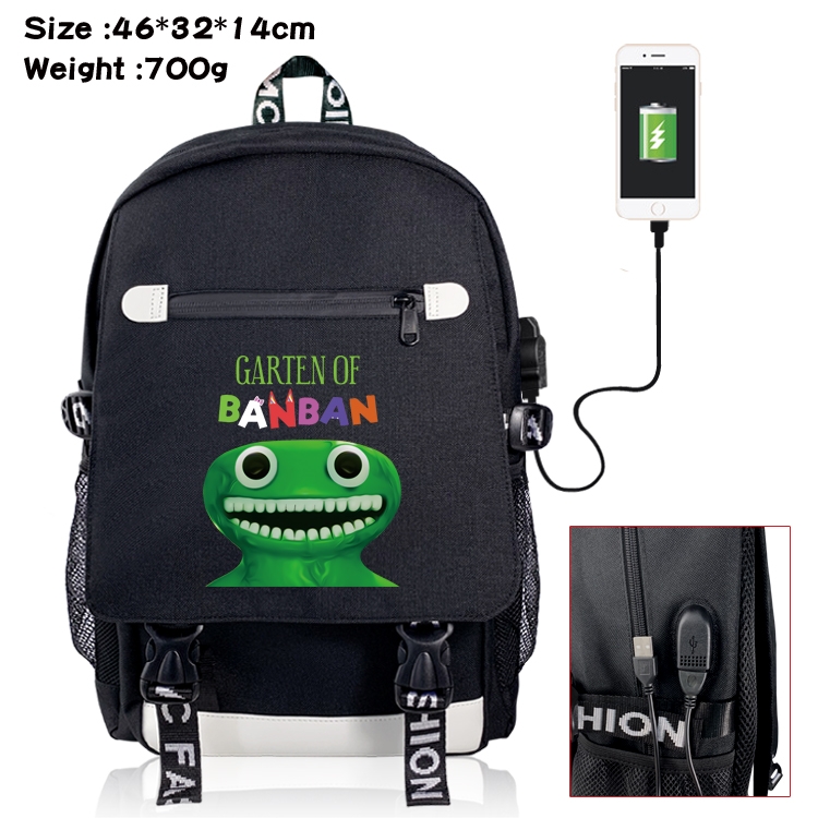 Garten of Banban Flip data USB backpack cartoon printed student backpack 46X32X14CM 700G