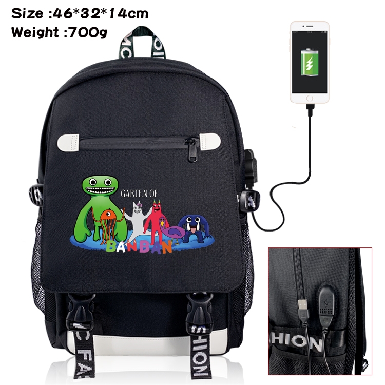 Garten of Banban Flip data USB backpack cartoon printed student backpack 46X32X14CM 700G