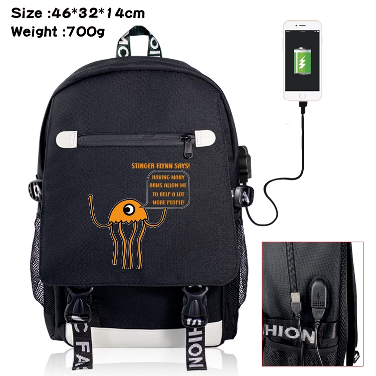 Garten of Banban Flip data USB backpack cartoon printed student backpack 46X32X14CM 700G