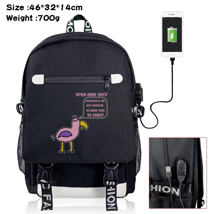 Garten of Banban Flip data USB backpack cartoon printed student backpack 46X32X14CM 700G