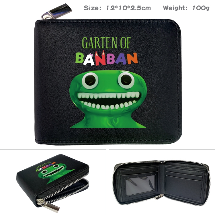 Garten of Banban Anime Full Color Short All Inclusive Zipper Wallet 10x12x2.5cm