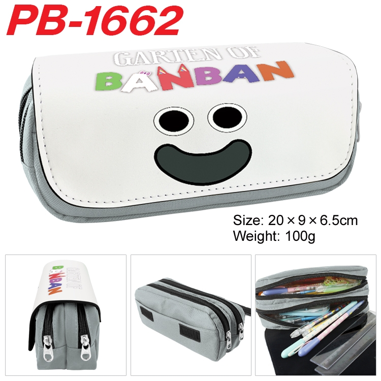 Garten of Banban Animation double-layer large-capacity double-layer zipper pen bag 20x9x6.5cm PB-1662