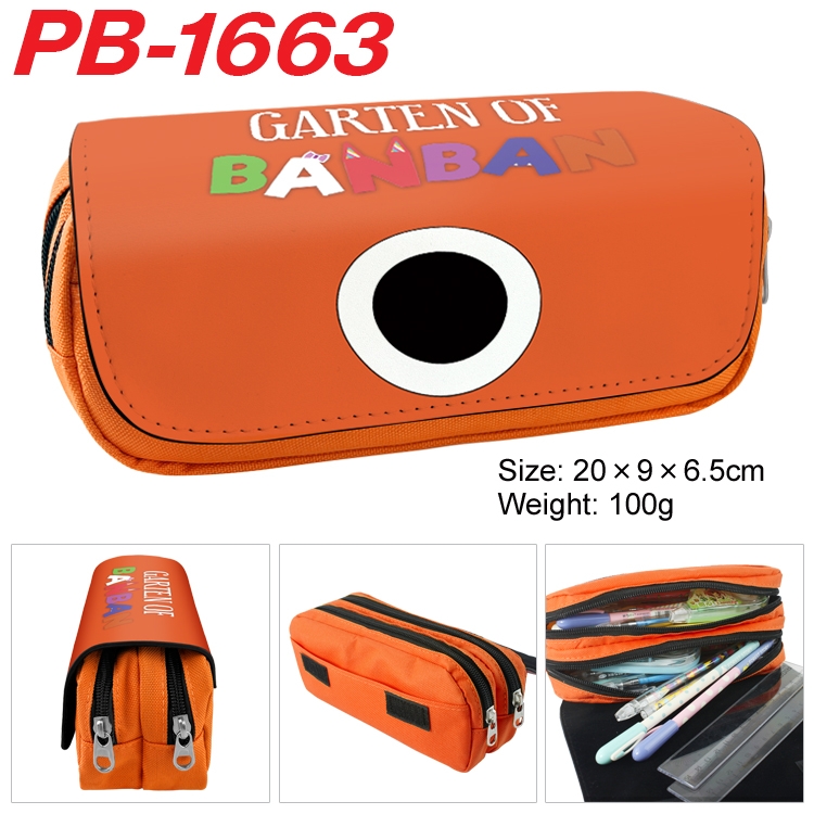 Garten of Banban Animation double-layer large-capacity double-layer zipper pen bag 20x9x6.5cm PB-1663