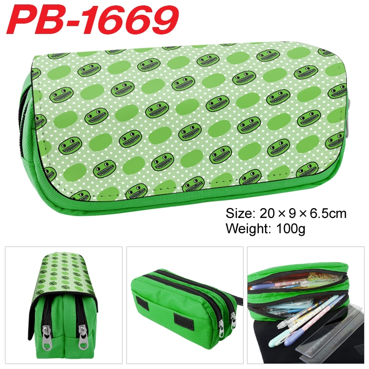 Garten of Banban Animation double-layer large-capacity double-layer zipper pen bag 20x9x6.5cm PB-1669