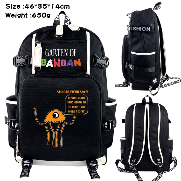 Garten of Banban Animation upper and lower data canvas backpack 46X35X14CM 650G