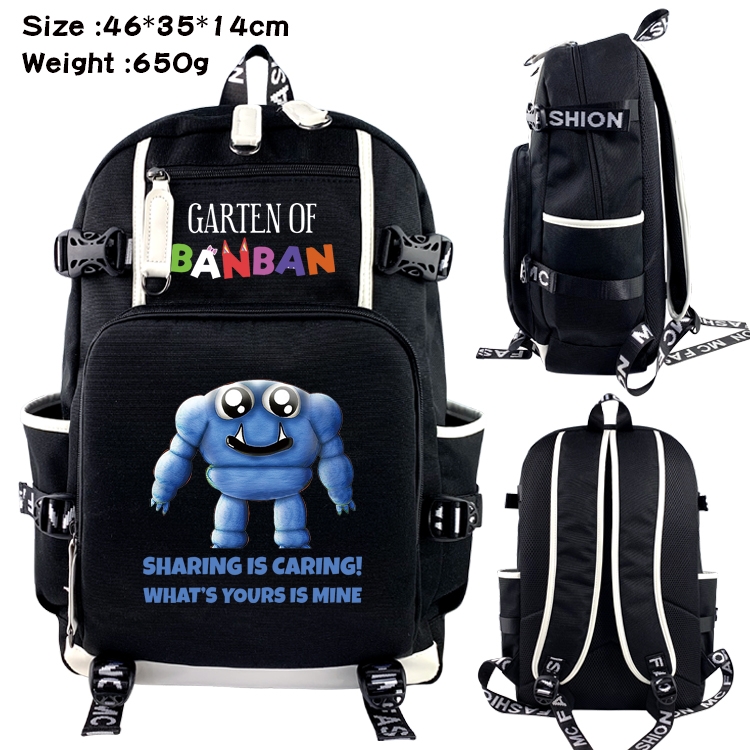 Garten of Banban Animation upper and lower data canvas backpack 46X35X14CM 650G