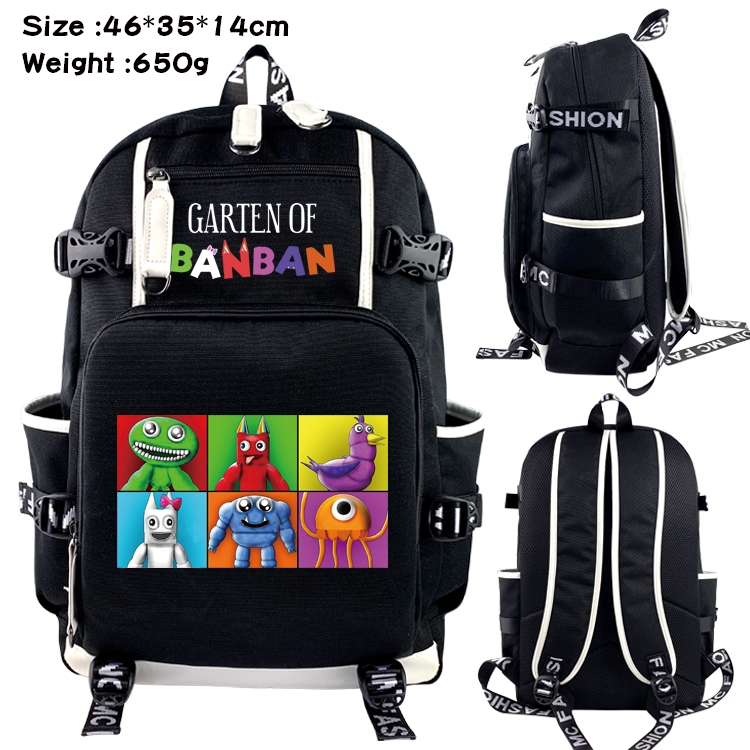 Garten of Banban Animation upper and lower data canvas backpack 46X35X14CM 650G