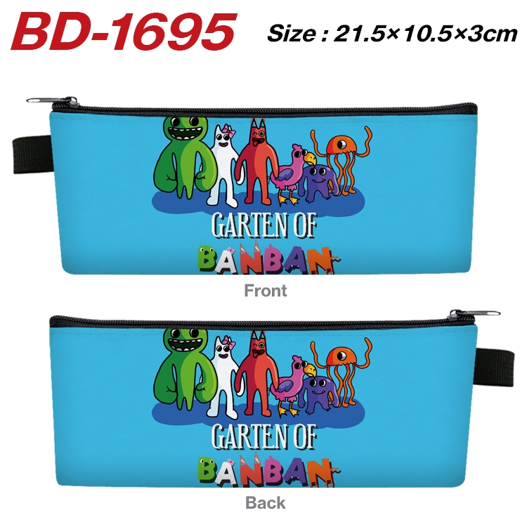 Garten of Banban Game PU leather zipper pen bag 21.5x10.5x3cm  BD-1695