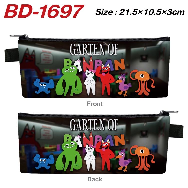 Garten of Banban Game PU leather zipper pen bag 21.5x10.5x3cm BD-1697