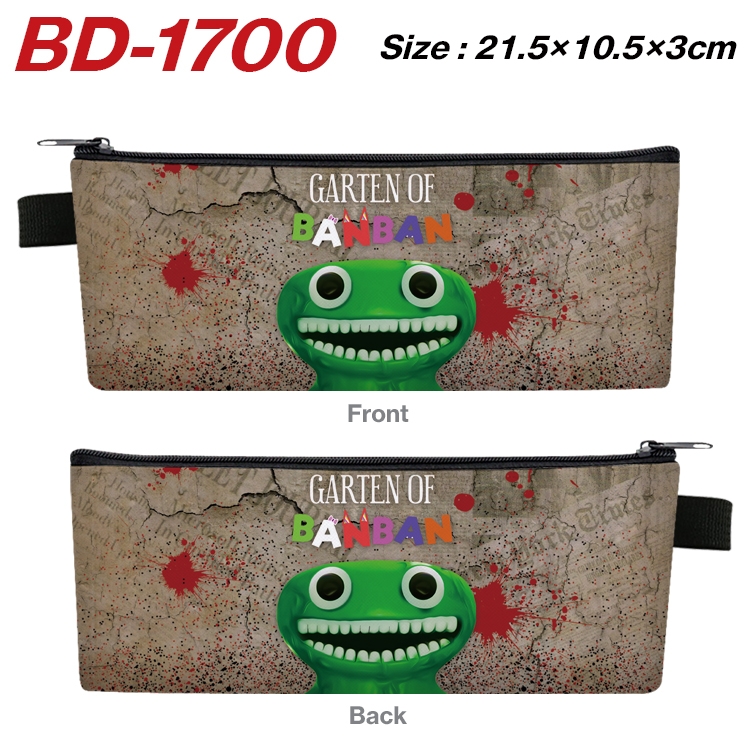 Garten of Banban Game PU leather zipper pen bag 21.5x10.5x3cm BD-1700