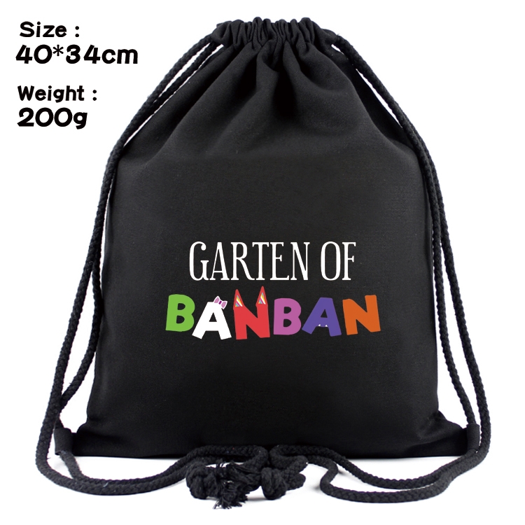 Garten of Banban Anime Coloring Book Drawstring Backpack 40X34cm 200g