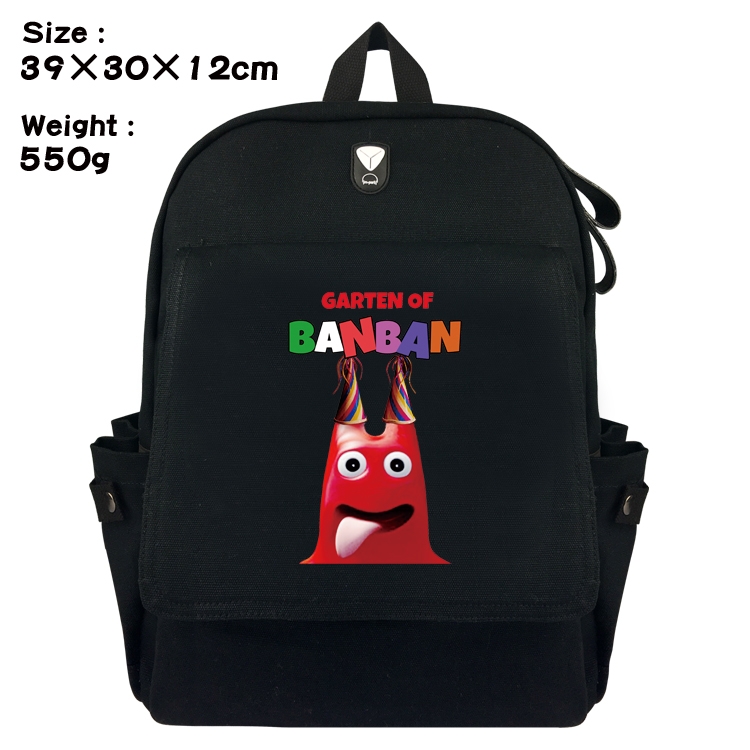 Garten of Banban Canvas Flip Backpack Student Schoolbag Headphone Hole 39X30X12CM