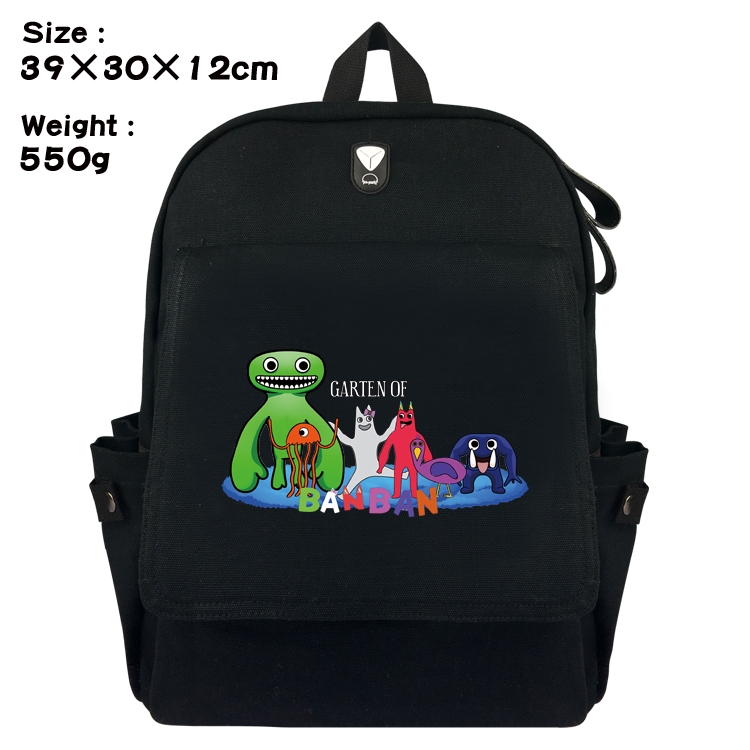 Garten of Banban Canvas Flip Backpack Student Schoolbag Headphone Hole 39X30X12CM